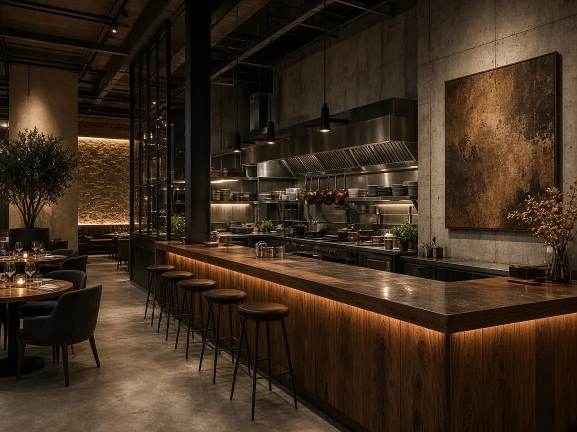 Restaurante de cocina de autor en Atelier Línea