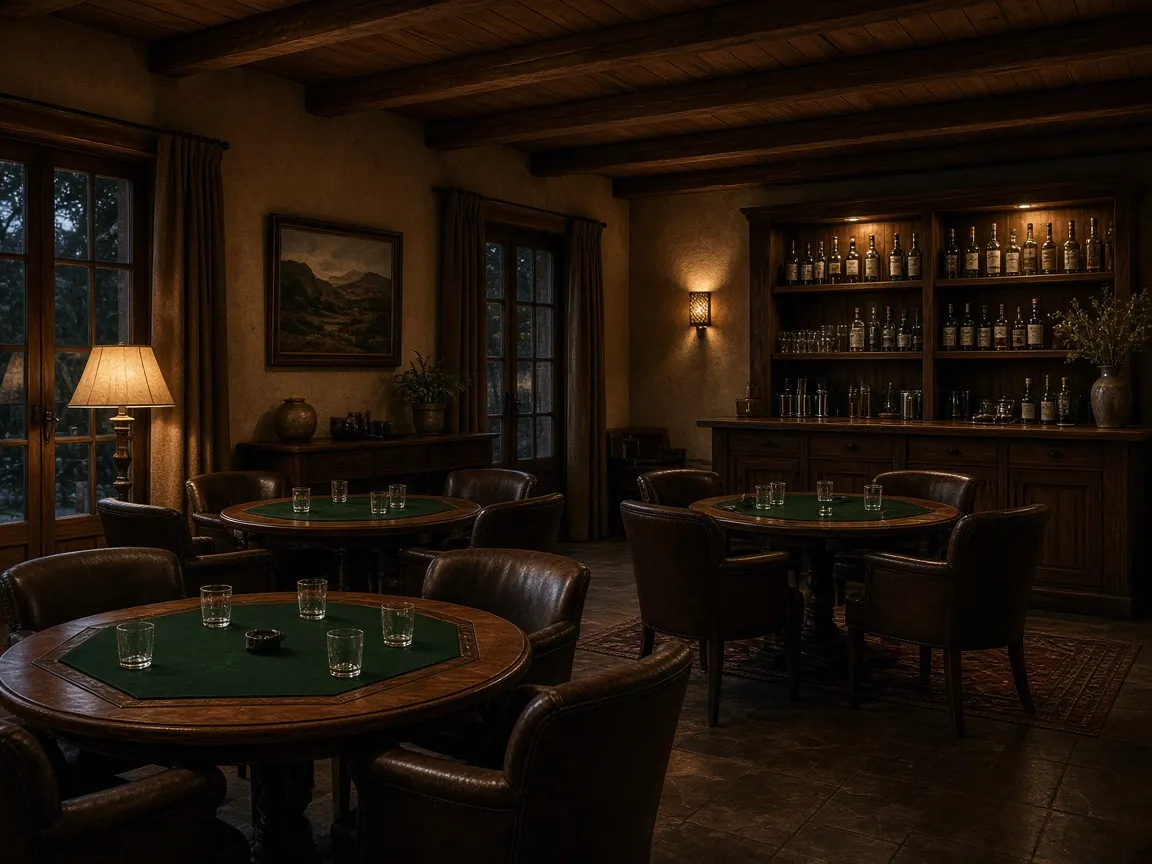 Salón nocturno contenido en Casa Pucarani