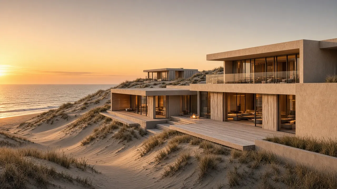 Exterior de Punta Calma sobre dunas atlánticas