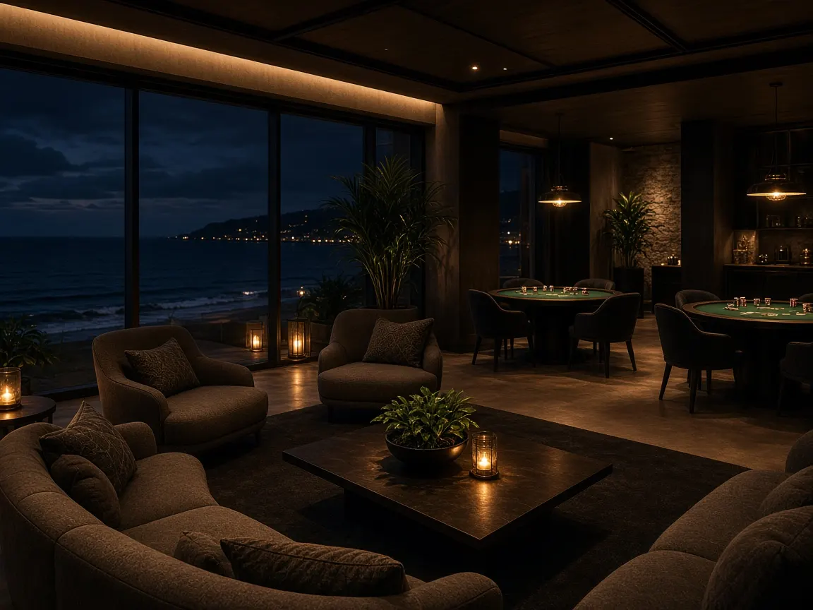 Lounge nocturno y salón de juego en Punta Calma